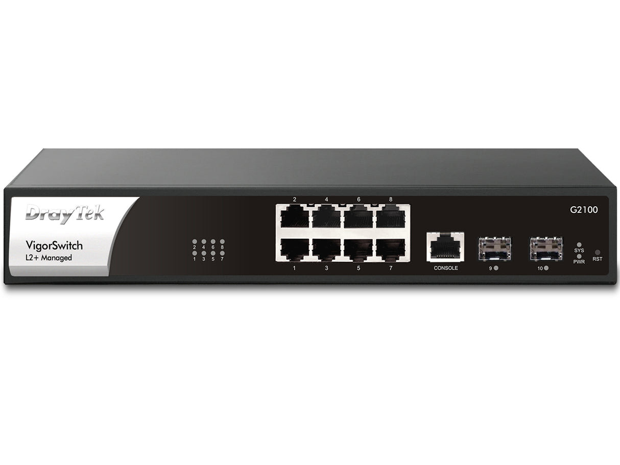 DrayTek G2100 Gestionado L3 Gigabit Ethernet (10/100/1000), Montaje en rack