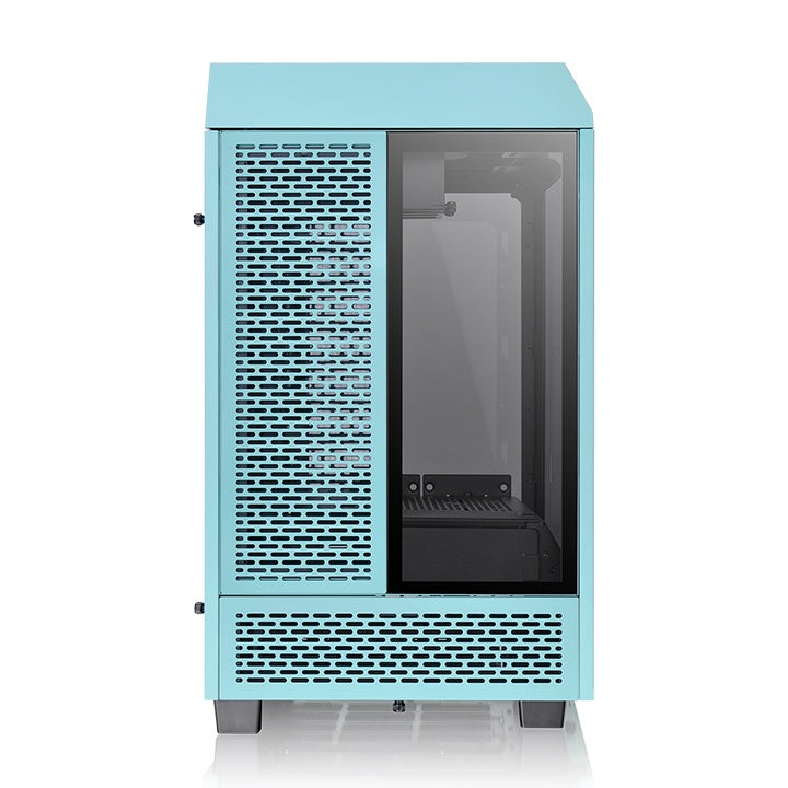 Thermaltake The Tower 100 Mini Tower Turquesa, Mini-ITX, SPCC, Vidrio templado