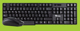 Stylos STPKTM3B teclado Ratón incluido Oficina RF inalámbrica + USB Español Negro