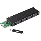 StarTech.com Caja Externa USB-C de 10Gbps a NVMe M.2 or SSD SATA M.2 - Carcasa de Aluminio Portátil para SSD NGFF M.2 PC
