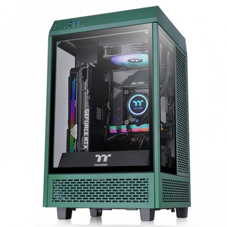 Thermaltake The Tower 100 Mini Tower Verde, Mini-ITX, SPCC, CA-1R3-00SCWN-00