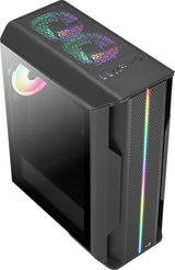 Aerocool SPLINTER DUO Carcasa de Ordenador ATX 3 x Ventiladores ARGB 12cm + Mesh Frontal