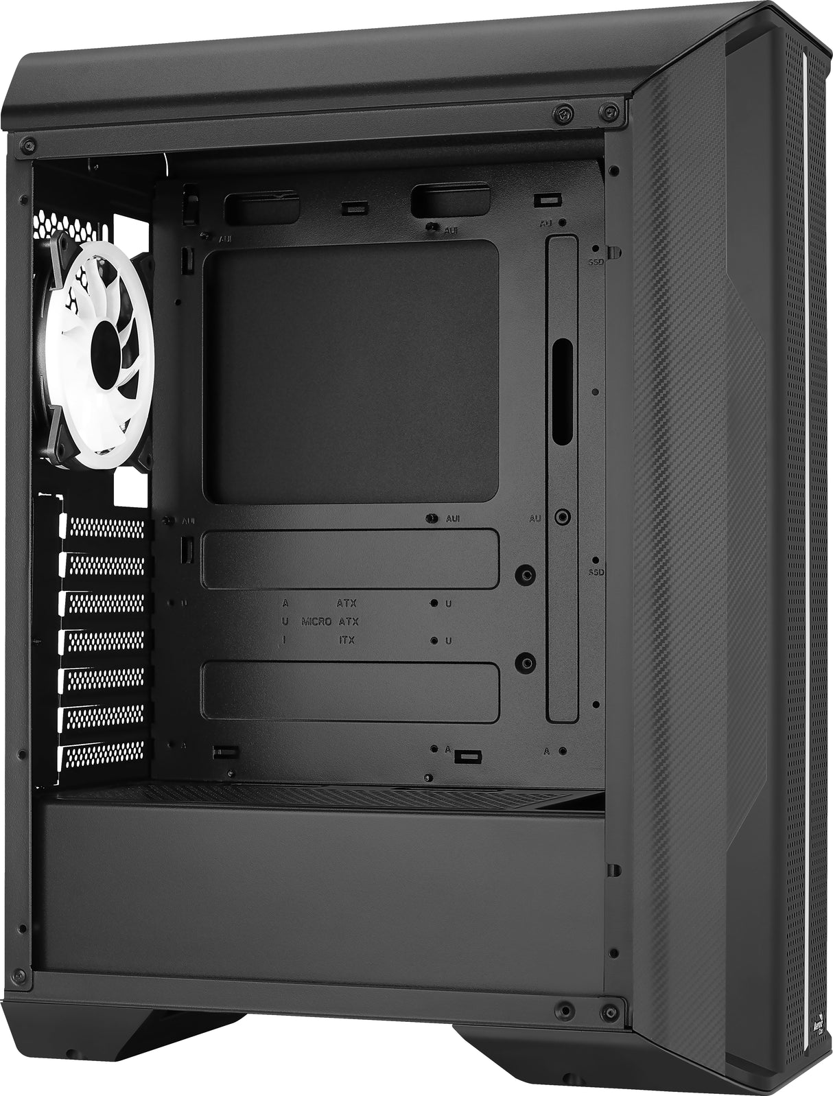 Gabinete AeroCool Splinter Duo G V1 Cristal templado Negro ARGB ATX 3xVentiladores (No compatible con Cooler 240mm)