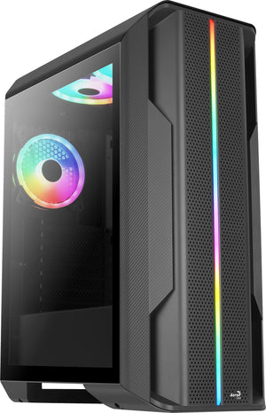 Aerocool SPLINTER DUO Carcasa de Ordenador ATX 3 x Ventiladores ARGB 12cm + Mesh Frontal