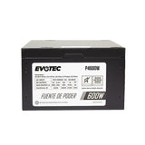 Evotec P4600W unidad de fuente de alimentación 600 W 24-pines ATX ATX Negro, 100 - 240 V, No modular