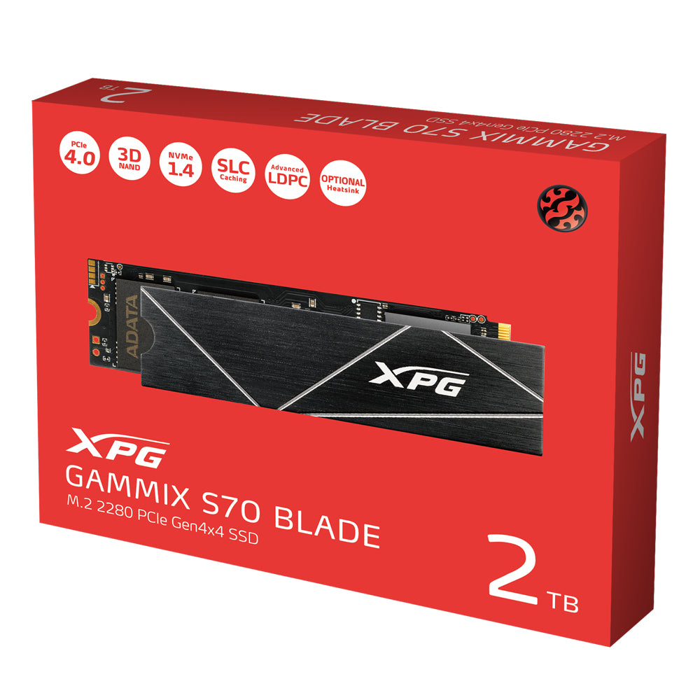 XPG GAMMIX S70 Blade unidades internas de estado sólido 1.4 256-bit AES 2 GB M.2
