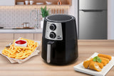 Midea MAF35N2SEB freidora 3.5 L Freidora de aire caliente Negro, Giratorio, Acero inoxidable
