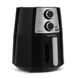 Midea MAF35N2SEB freidora 3.5 L Freidora de aire caliente Negro, Giratorio, Acero inoxidable