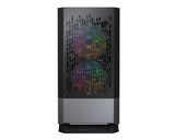 COUGAR CGR-5JM8B-AIR-RGB carcasas ordenador Mini Tower PC Negro micro ATX, Mini-ITX