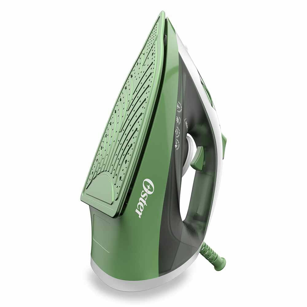 Oster GCSTBS6001 plancha Plancha a vapor Suela antiadherente 1250 W Verde, Blanco, 360°