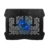 Vorago CP-103 enfriador para laptop 39.6 cm (15.6") Negro, 1 pieza(s), Azul, USB
