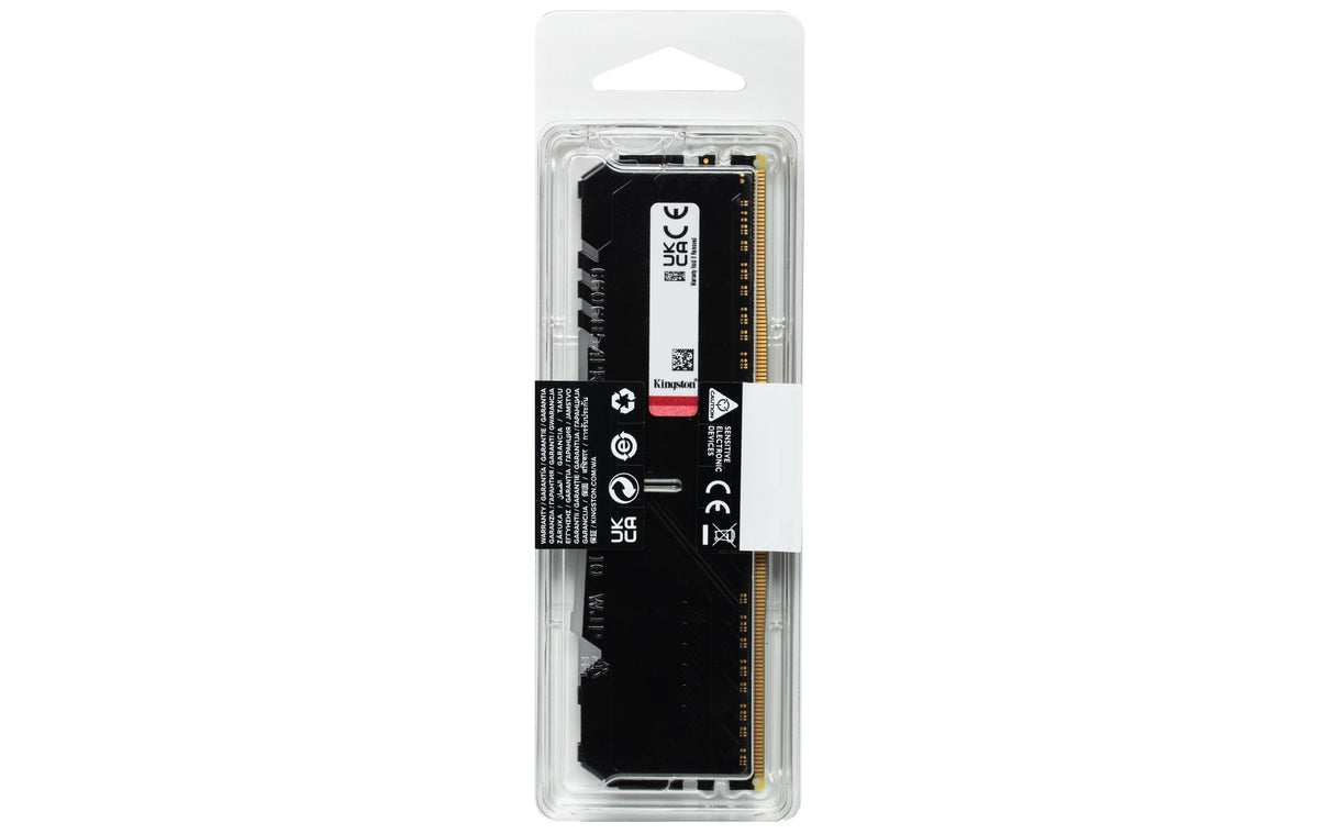 Kingston Technology FURY Beast RGB módulo de memoria 8 GB 1 x 8 GB DDR4 288-pin DIMM, Negro