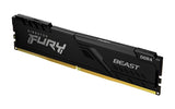 Kingston Technology 8GB 3600MT/s DDR4 CL17 DIMM FURY Beast Black Módulos de memoria 8 GB 1 x 8 GB 0 - 85 °C