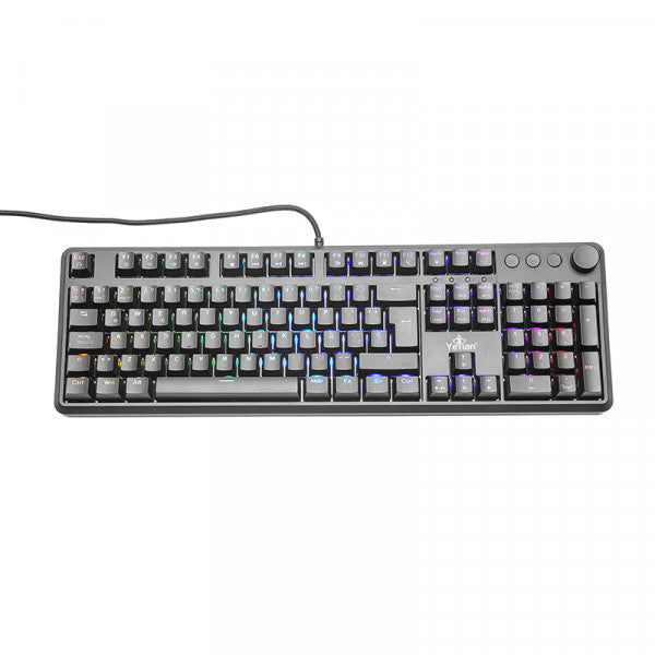 Yeyian Asward Series 3000 teclado Hogar USB QWERTY Negro, Alámbrico, Interruptor mecánico, LED RGB