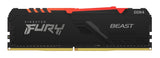 Kingston Technology FURY Beast RGB Memoria RAM 15 8 GB 1 x 8 GB DDR4