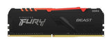 Kingston Technology FURY Beast RGB Memoria RAM 15 8 GB 1 x 8 GB DDR4