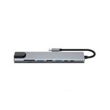 Urban Balance UB81 base para laptop o replicador de puertos Alámbrico USB 3.2 Gen 1 (3.1 Gen 1) Type-C Plata, MicroSD (T