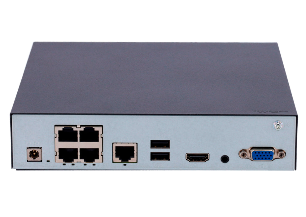 UNIARCH NVR 4 Canales NVR-104S3-P4-ECO, 6 MP, HDMI/VGA, PoE 100 mts