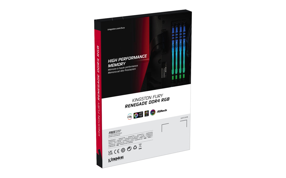 Kingston Technology FURY Renegade RGB módulo de memoria 8 GB 1 x 8 GB DDR4 288-pin DIMM, Negro
