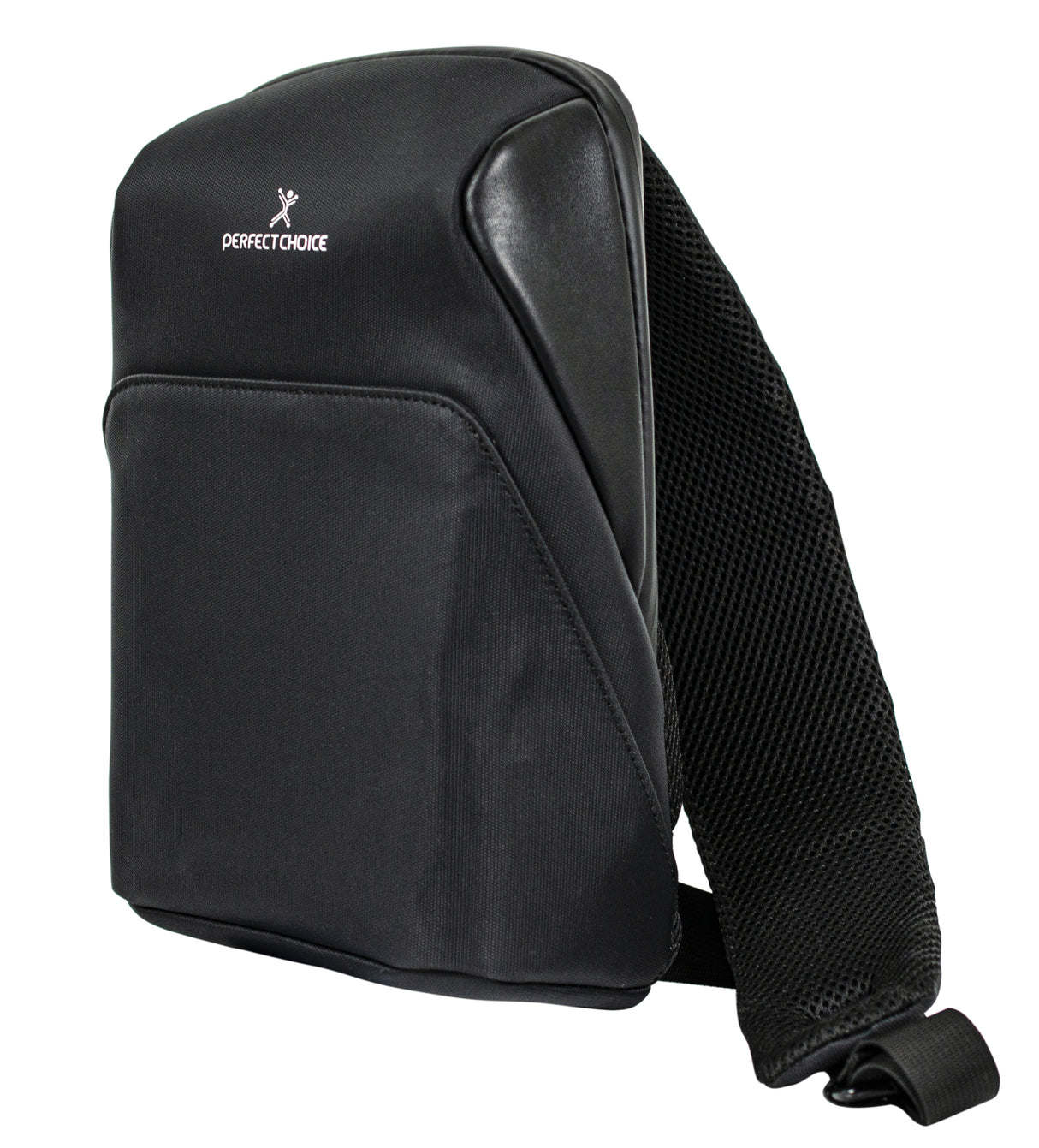Perfect Choice PC-083689 bolsa de mano y de hombro Poliéster Negro Bolsa cruzada, Monocromático, 195 mm