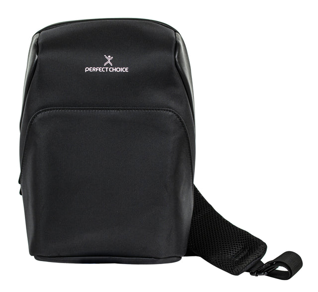 Perfect Choice PC-083689 bolsa de mano y de hombro Poliéster Negro Bolsa cruzada, Monocromático, 195 mm