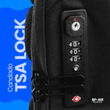 Vorago BP-401 mochila Negro Espuma de etil vinil acetato (EVA), Poliéster, Deporte, Compartimento del portátil