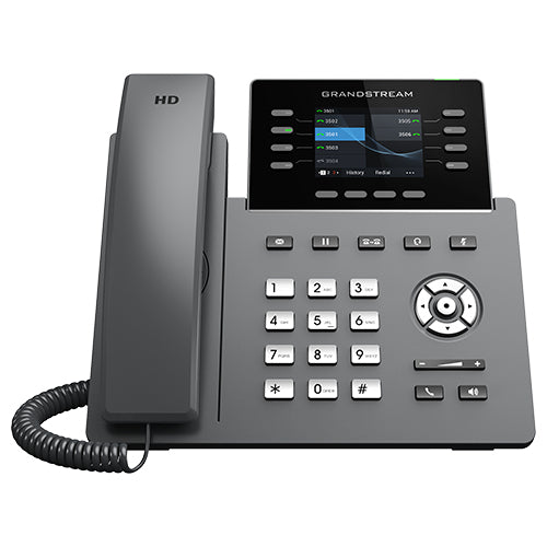 Grandstream Networks GRP2624 teléfono IP Negro 8 líneas TFT Wifi, Terminal con conexión por cable, En banda, Fuera de ba
