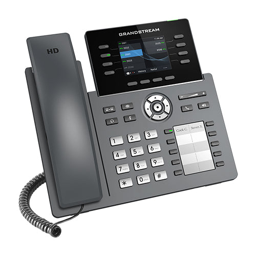 Grandstream Networks GRP2634 teléfono IP Negro 8 líneas TFT Wifi, Terminal con conexión por cable, En banda, Fuera de ba