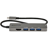StarTech.com Adaptador Multipuertos USB-C - Docking Station USB Tipo C a HDMI 2.0b 4K de 60Hz (HDR10) - PD de 100W de Paso - Hub USB 3.0 de 4 Puertos - Replicador USBC - con Cable de 30cm Laptop USB 3.2 Gen 1 (3.1 Gen 1) Type-C 3 1 Si