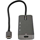 StarTech.com Adaptador Multipuertos USB-C - Docking Station USB Tipo C a HDMI 2.0b 4K de 60Hz (HDR10) - PD de 100W de Paso - Hub USB 3.0 de 4 Puertos - Replicador USBC - con Cable de 30cm Laptop USB 3.2 Gen 1 (3.1 Gen 1) Type-C 3 1 Si