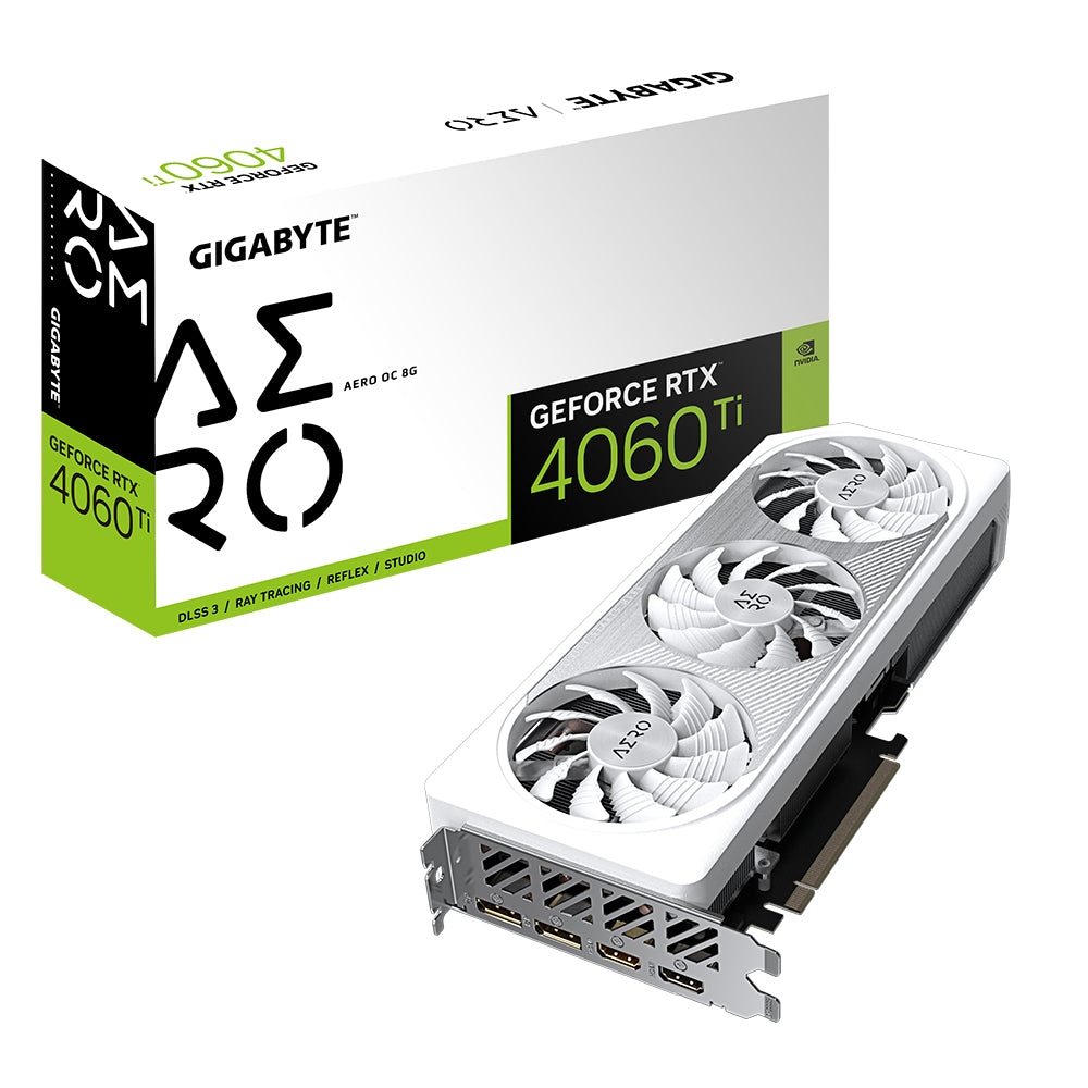 GIGABYTE GeForce RTX 4060 Ti AERO OC 8G tarjetas gráficas Si 4352 NVIDIA GeForce RTX 4060 Ti