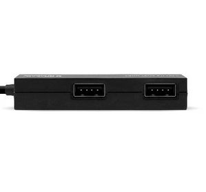 Hub USB V2.0 Compacto BROBOTIX 497677, 4 Puertos, 480 Mbit/s, Negro