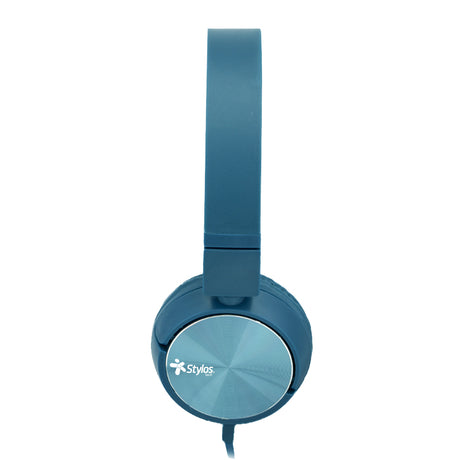 AUDIFONO STYLOS DIADEMA ALAMBRICA AZUL, MANOS LIBRE, 3.5mmm, ERGONOMICA