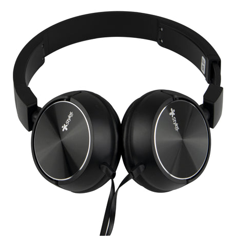 Audífonos Stylos Alámbricos Ergonómico Manos Libres 3.5mm Color Negro