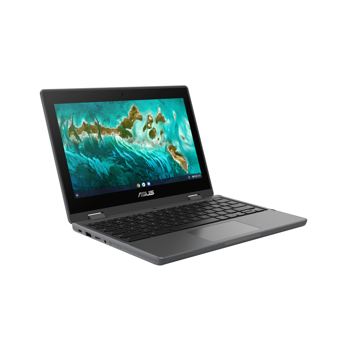 ASUS Chromebook CR1100FKA-C8G64s-C1 Laptop Dark Grey Chromebook Gris Convertible (Carpeta)