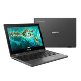 ASUS Chromebook CR1100FKA-C8G64s-C1 Laptop Dark Grey Chromebook Gris Convertible (Carpeta)