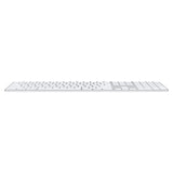 Apple MK2C3LL/A teclado Universal USB + Bluetooth QWERTY Inglés de EE.UU. Plata, Blanco, Tamaño completo (100%), Inalámb