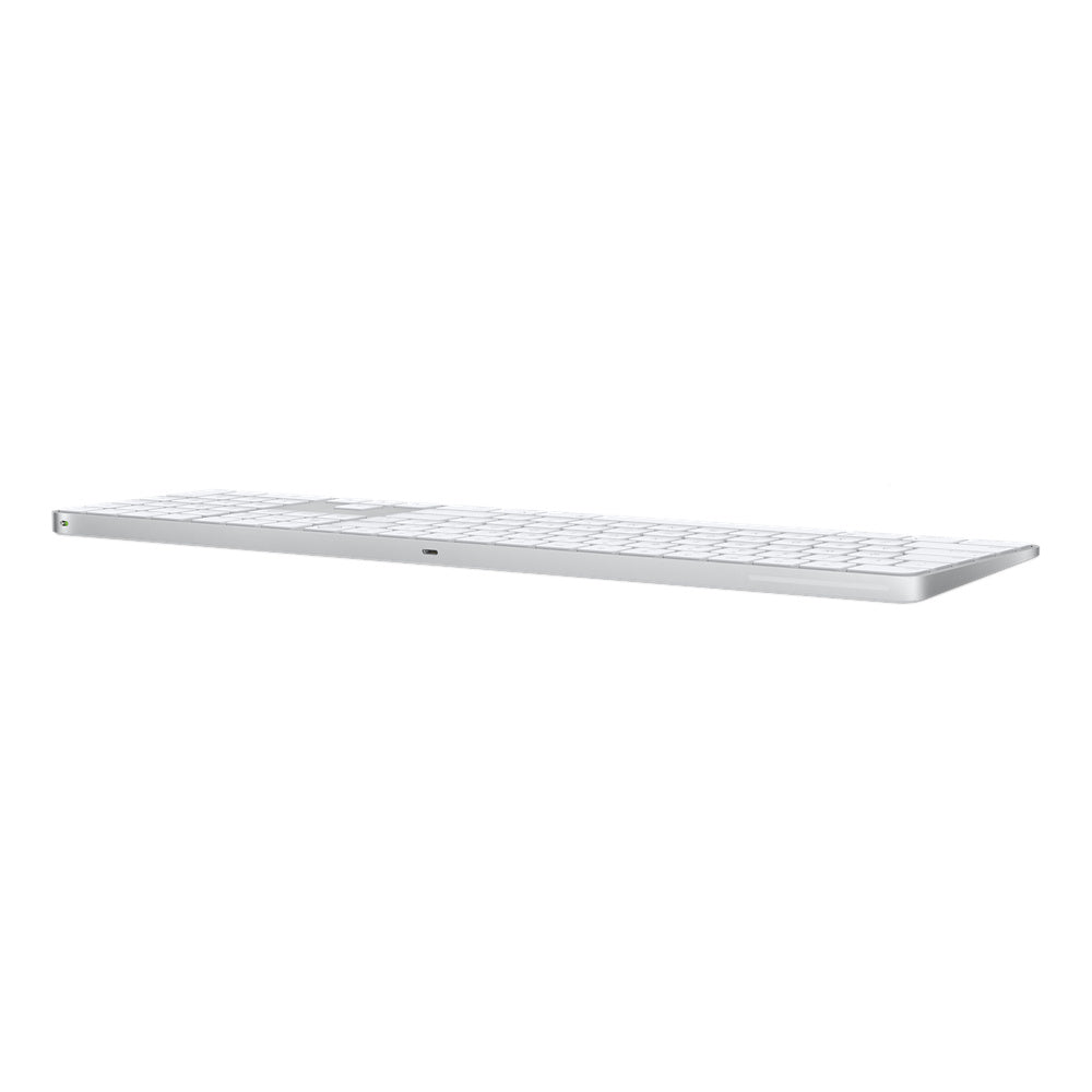 Apple MK2C3LL/A teclado Universal USB + Bluetooth QWERTY Inglés de EE.UU. Plata, Blanco, Tamaño completo (100%), Inalámb