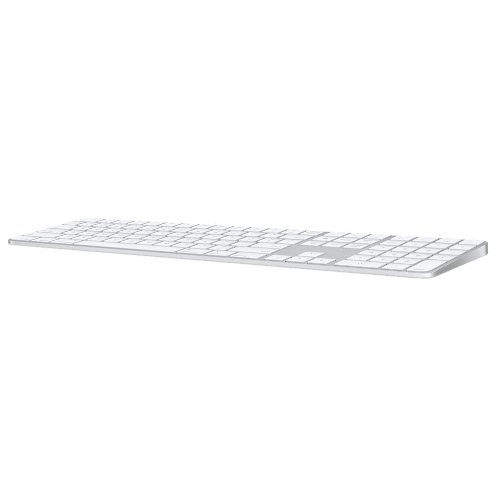 Apple MK2C3LL/A teclado Universal USB + Bluetooth QWERTY Inglés de EE.UU. Plata, Blanco, Tamaño completo (100%), Inalámb