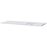 Apple MK2C3LL/A teclado Universal USB + Bluetooth QWERTY Inglés de EE.UU. Plata, Blanco, Tamaño completo (100%), Inalámb