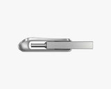 SanDisk Ultra Dual Drive Luxe unidad flash USB 128 GB USB Type-A / USB Type-C 3.2 Gen 1 (3.1 Gen 1) Acero inoxidable