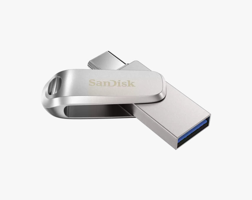 SanDisk Ultra Dual Drive Luxe unidad flash USB 128 GB USB Type-A / USB Type-C 3.2 Gen 1 (3.1 Gen 1) Acero inoxidable