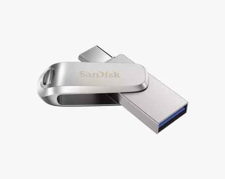 SanDisk Ultra Dual Drive Luxe unidad flash USB 128 GB USB Type-A / USB Type-C 3.2 Gen 1 (3.1 Gen 1) Acero inoxidable