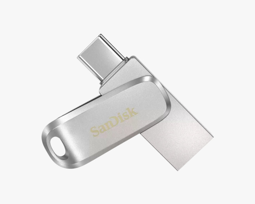 SanDisk Ultra Dual Drive Luxe unidad flash USB 128 GB USB Type-A / USB Type-C 3.2 Gen 1 (3.1 Gen 1) Acero inoxidable