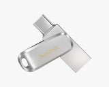 SanDisk Ultra Dual Drive Luxe unidad flash USB 128 GB USB Type-A / USB Type-C 3.2 Gen 1 (3.1 Gen 1) Acero inoxidable
