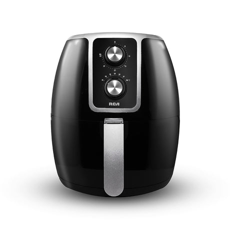 RCA RC-101 freidora Sencillo 3.5 L Independiente 1300 W Freidora de aire caliente Negro, Plata, 200 °C, 30 min
