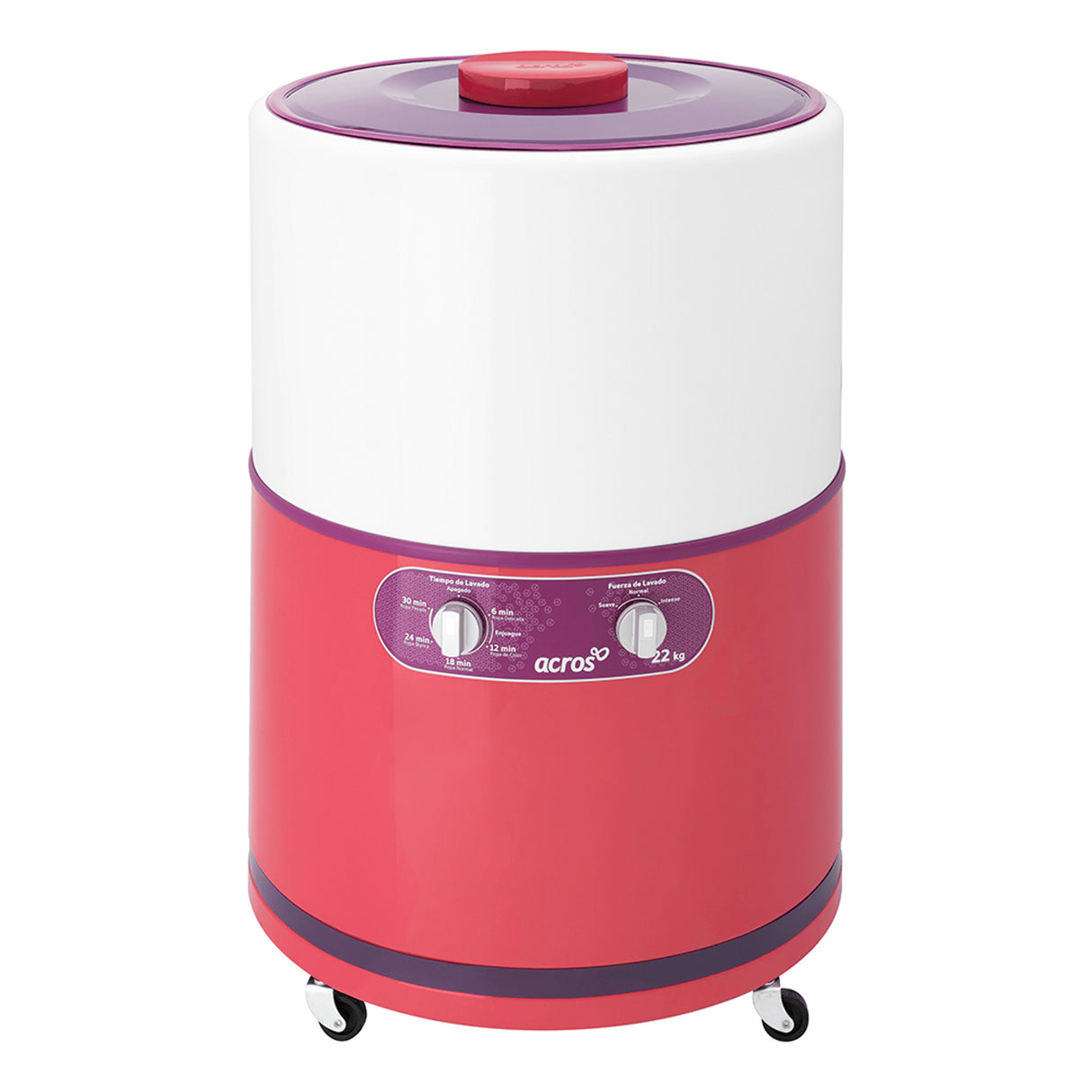 Acros ALF2253EC lavadora Carga superior 22 kg Coral, Blanco