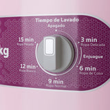 Acros ALF1551ER lavadora Carga superior 15 kg Rosa, Blanco