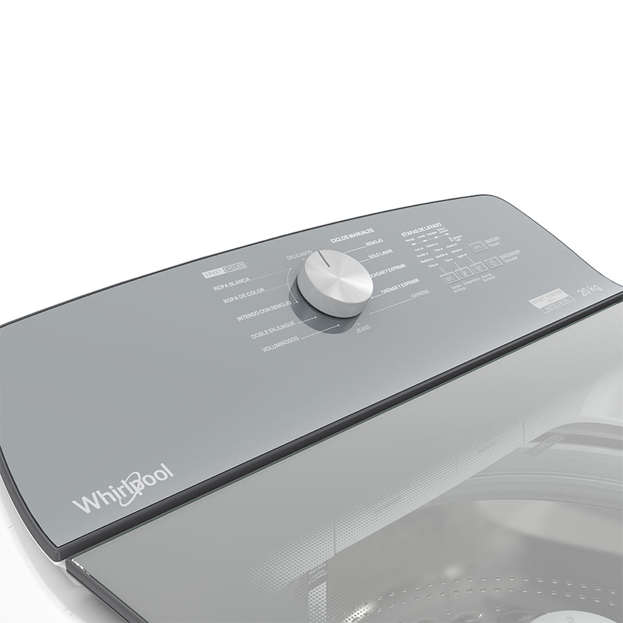 Whirlpool 8MWTW2041WJM lavadora Carga superior 20 kg Negro, Blanco