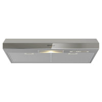 Whirlpool WH7610S campana Telescópica o extraplana Gris 323 m³/h